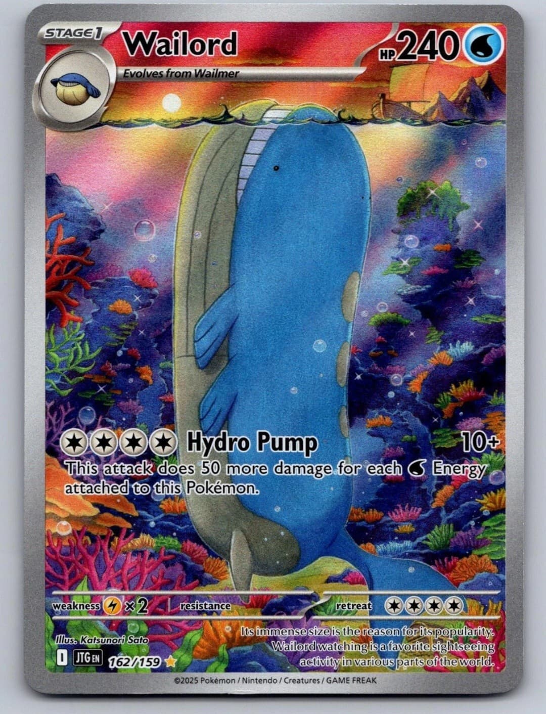Wailord 162/159 Illustration Rare Journey...