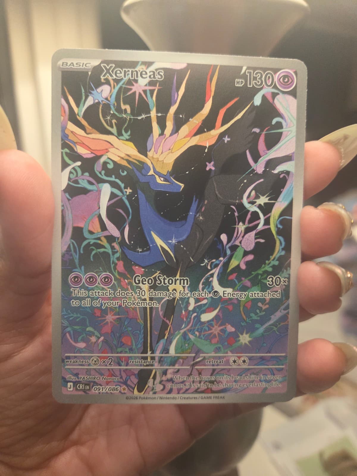 Xerneas Illustration Rare 091/86 Chaos Rising