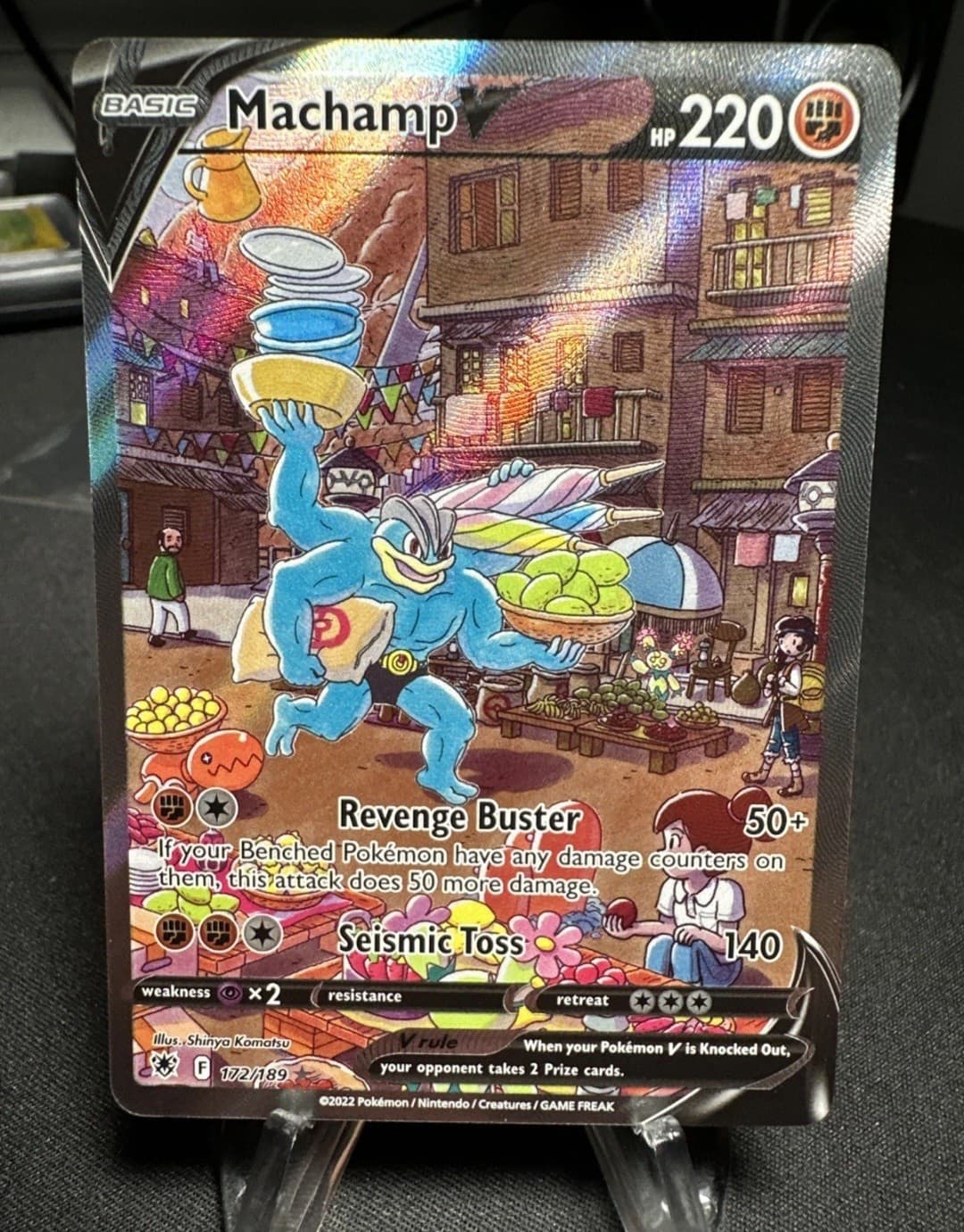 Pokémon TCG Machamp V Alternate Full Art Holo...