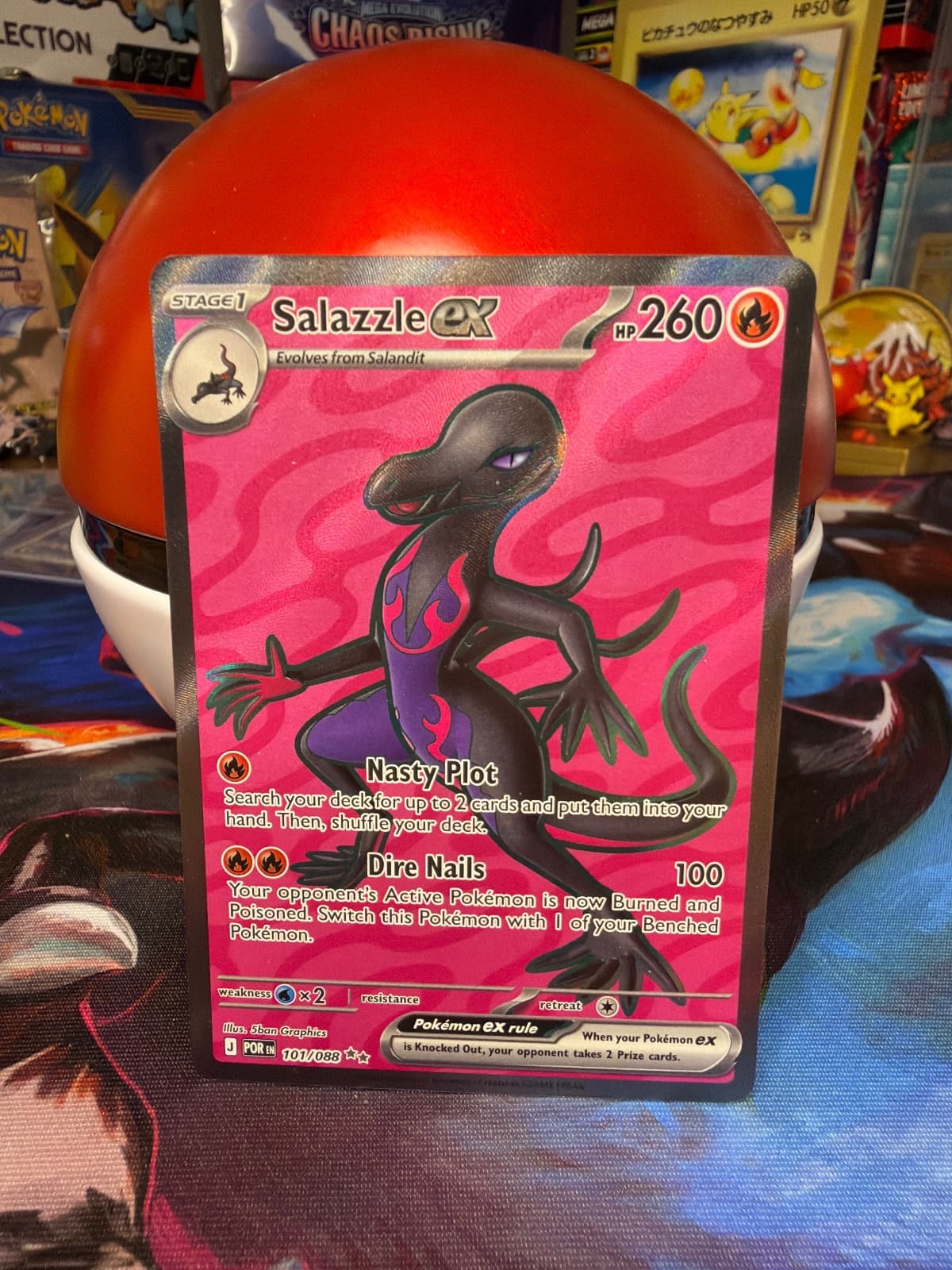 Salazzle Ex #101 Pokemon Perfect Order