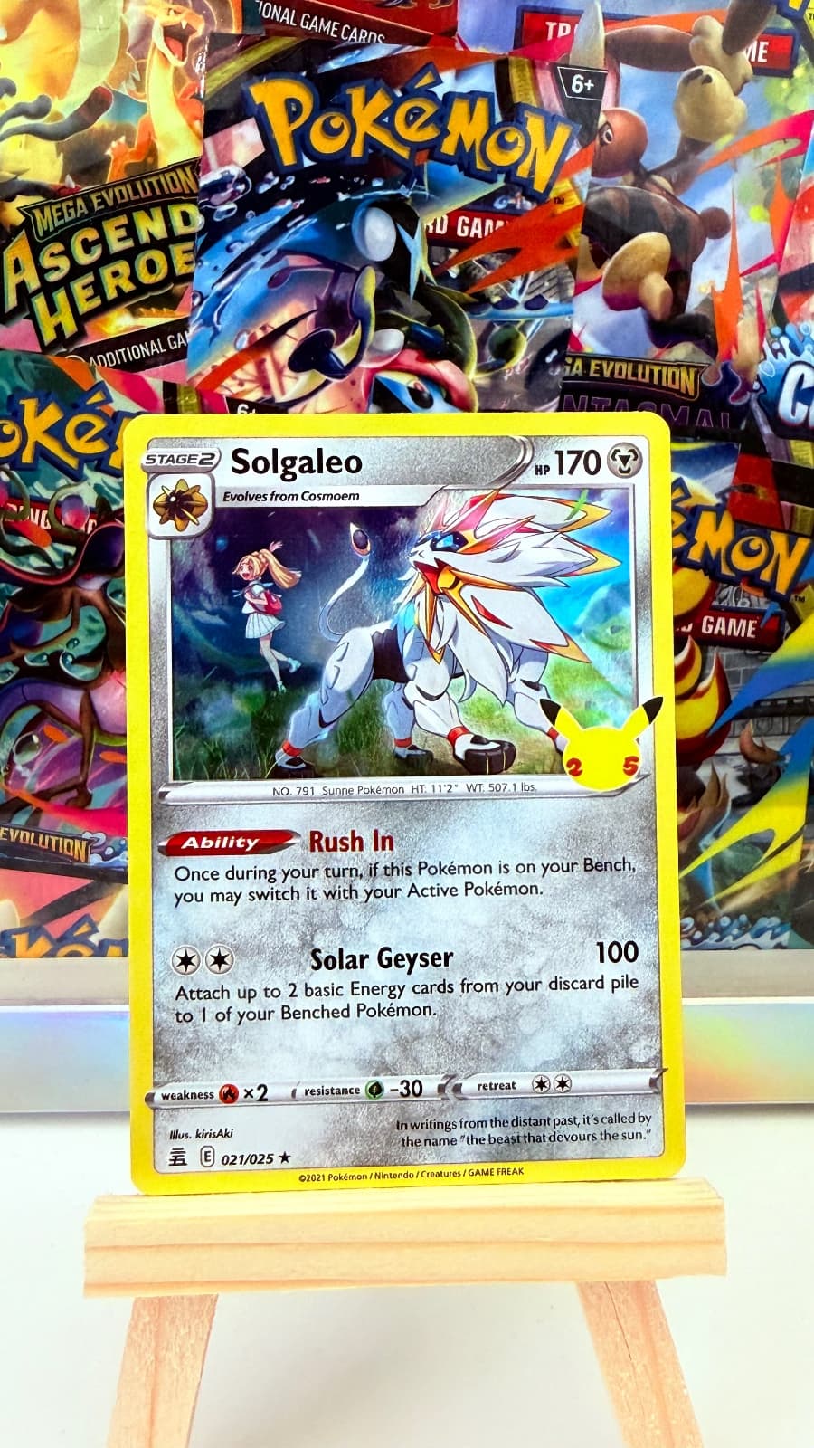 Celebrations Solgaleo 21/25 Holo Rare