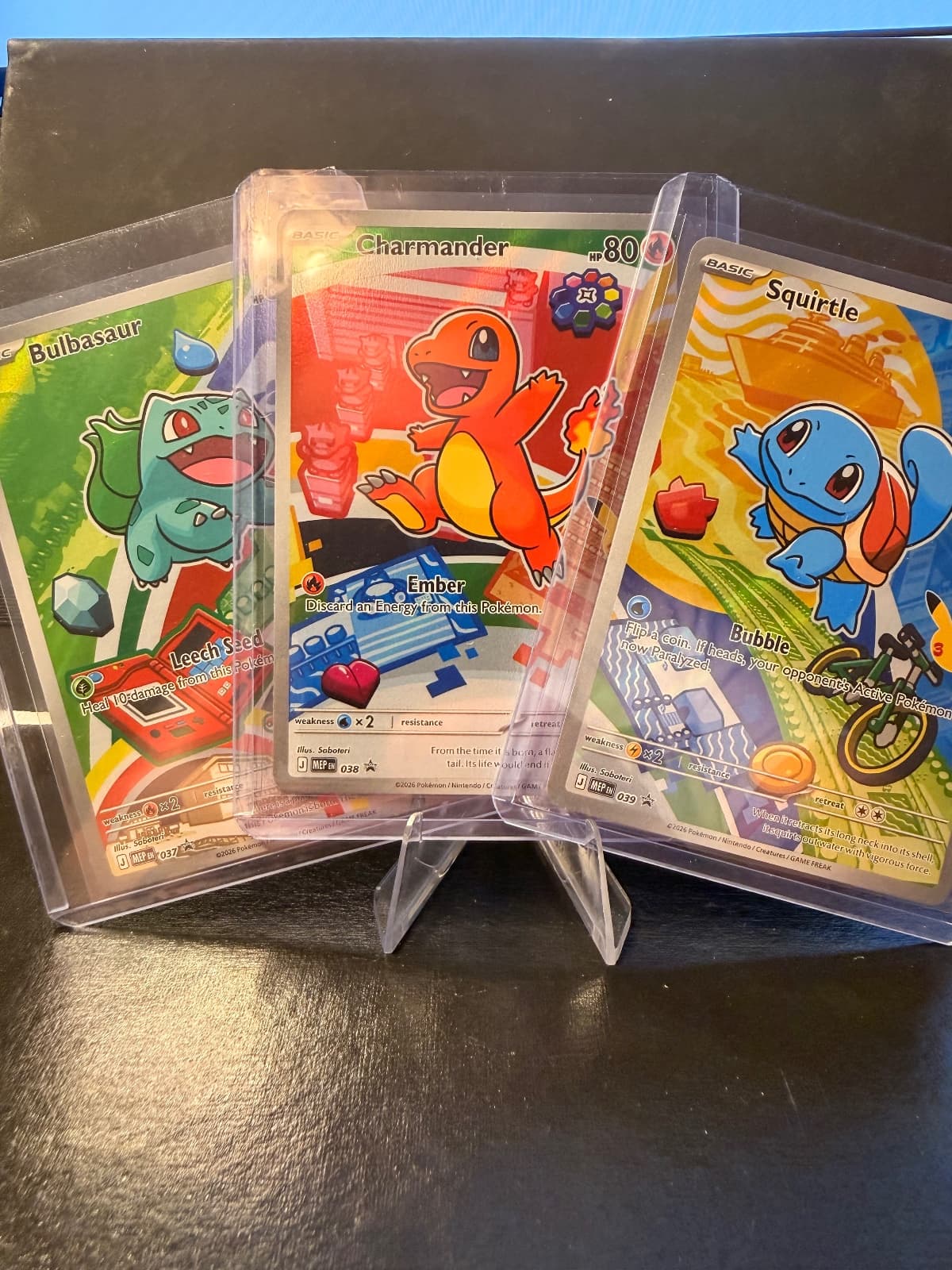 Kanto Trio First Partners Black Star Promos...