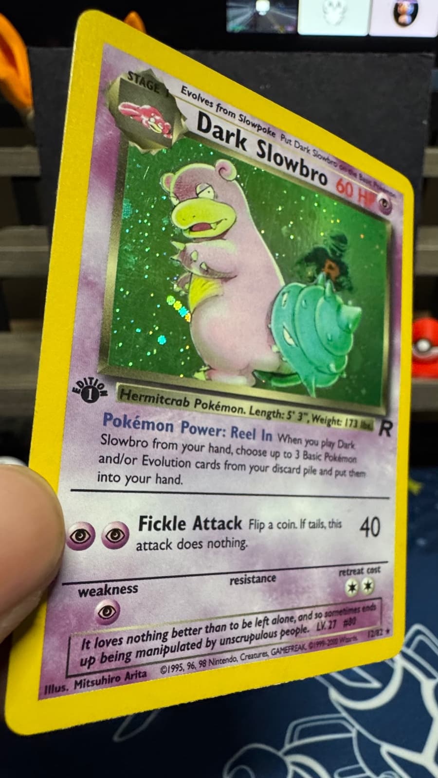 SHLONG HOLO DARK SLOWBRO 1ST EDITION