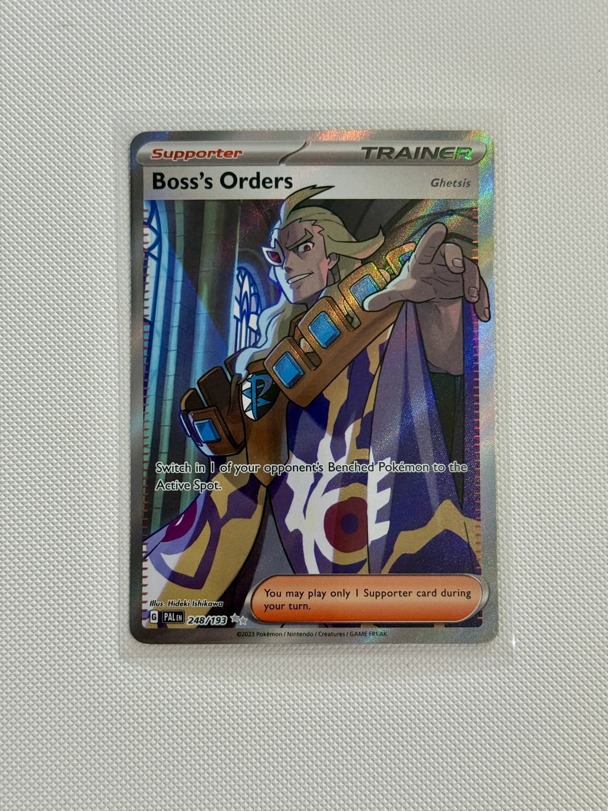 2023 Paldea Evolved Boss's Orders 248/193...