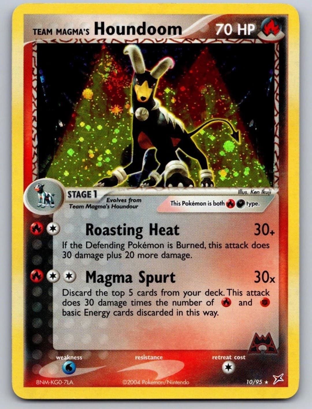 Team Magma's Houndoom 10/95 Holo Rare Team...