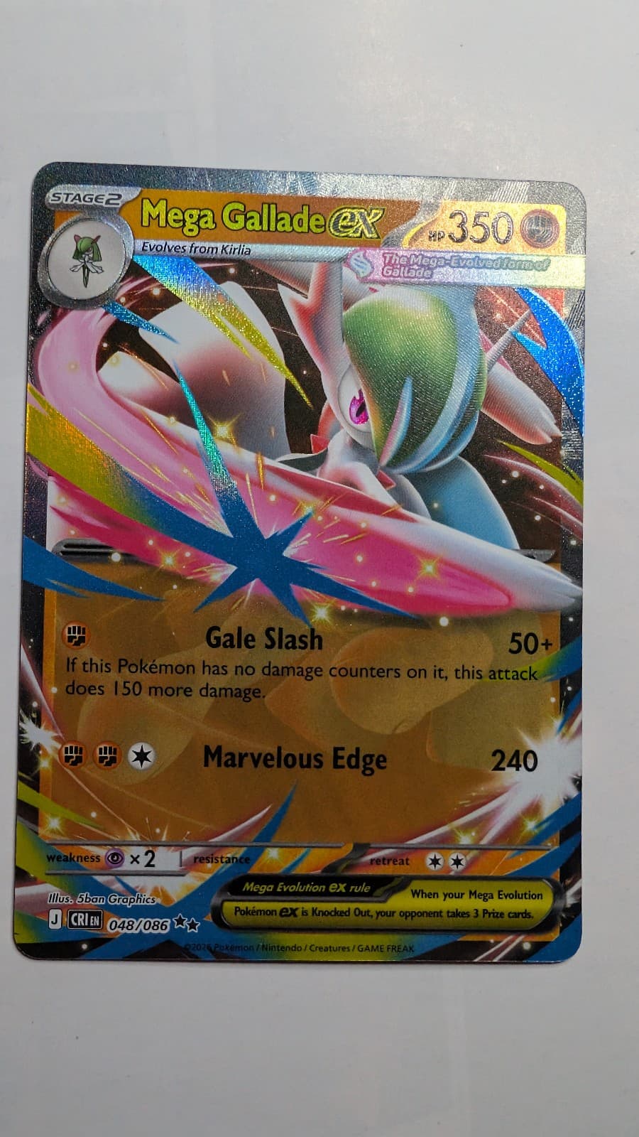 Chaos Rising Mega Gallade ex 048/086