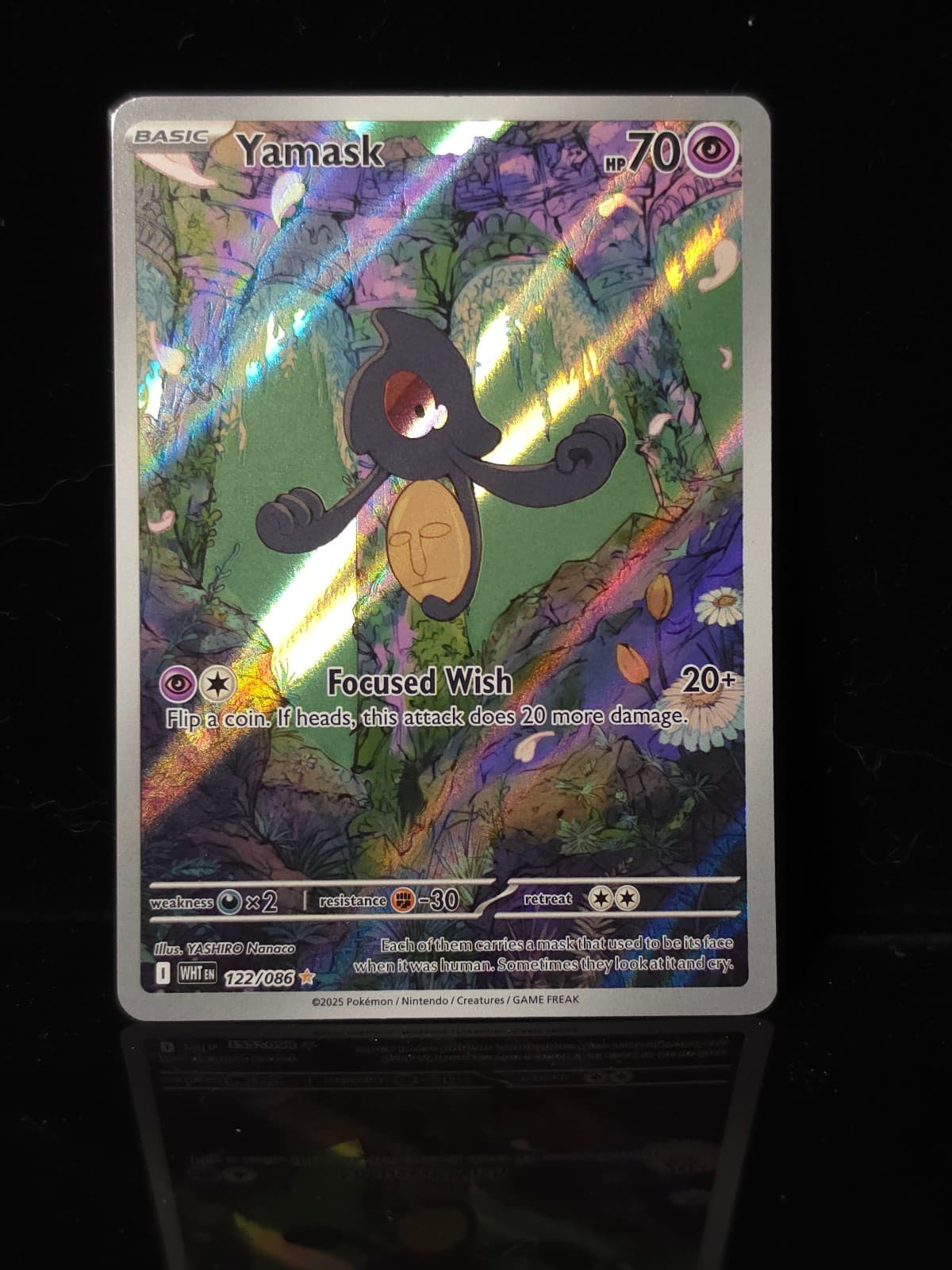 White Flare Yamask Illustration Rare 122/086
