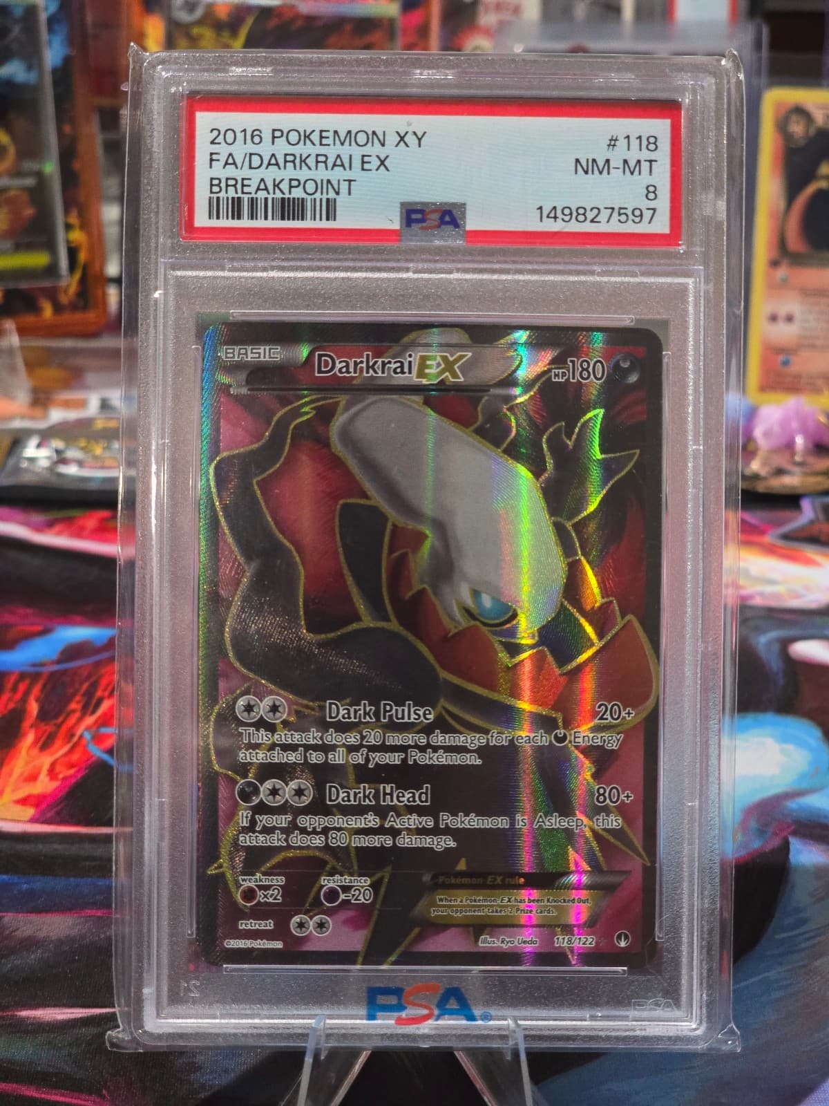 PSA 8 Darkrai - 2016 - XY Breakpoint