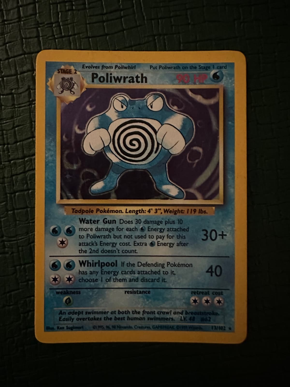 Poliwrath base set holo rare