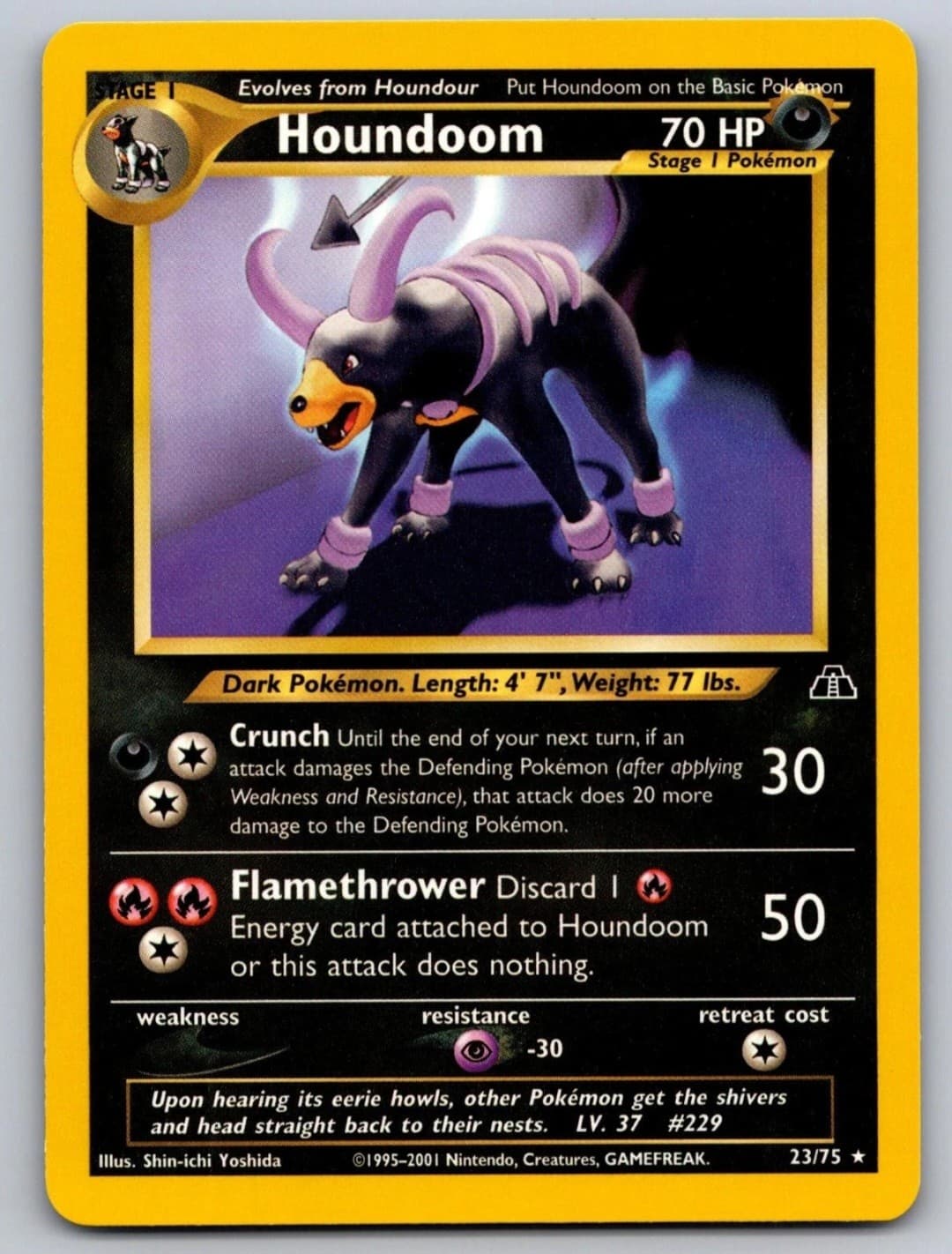 Houndoom 23/75 Rare Neo Discovery Pokemon...