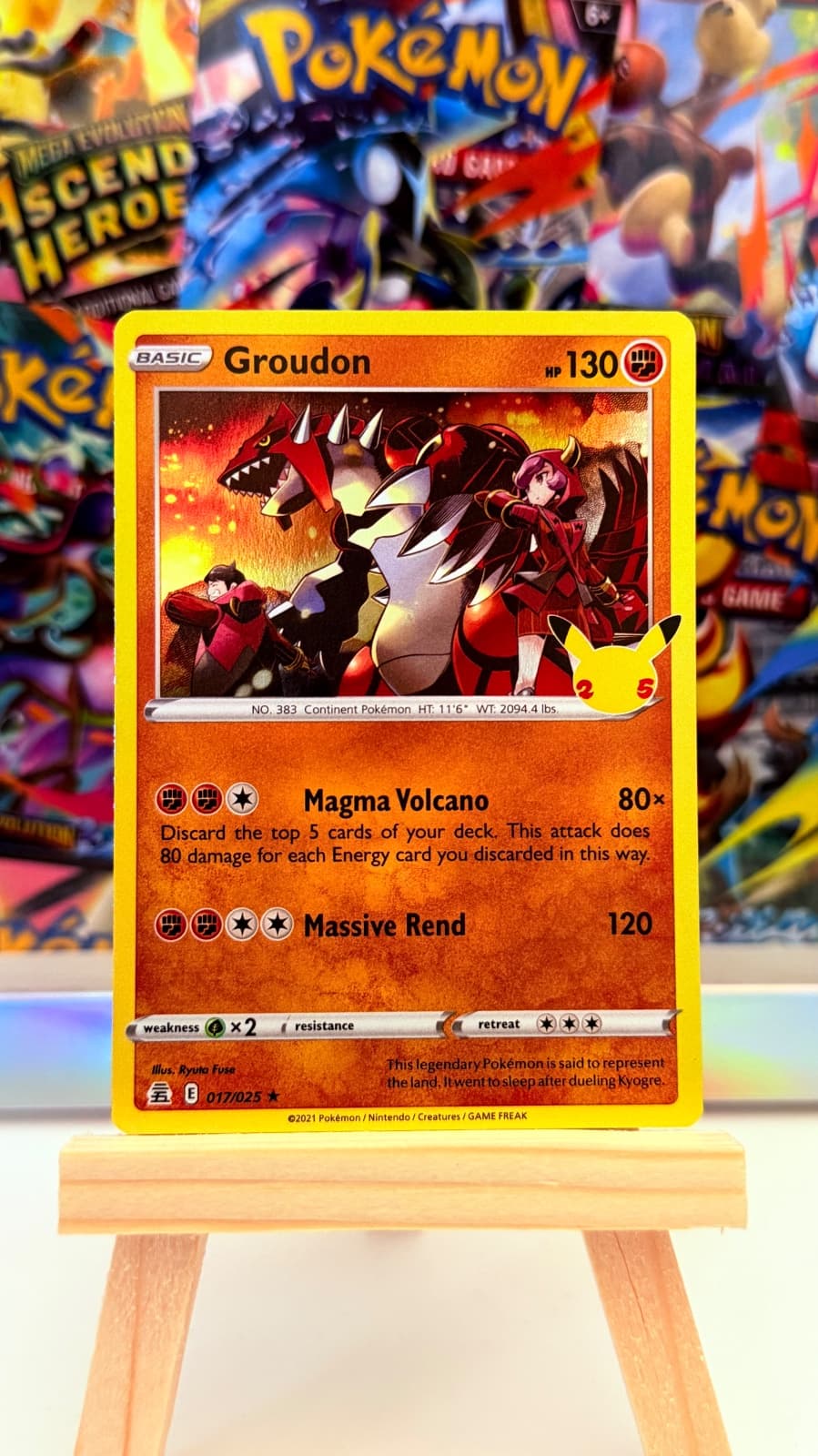 2021 Celebrations Groudon 17/25