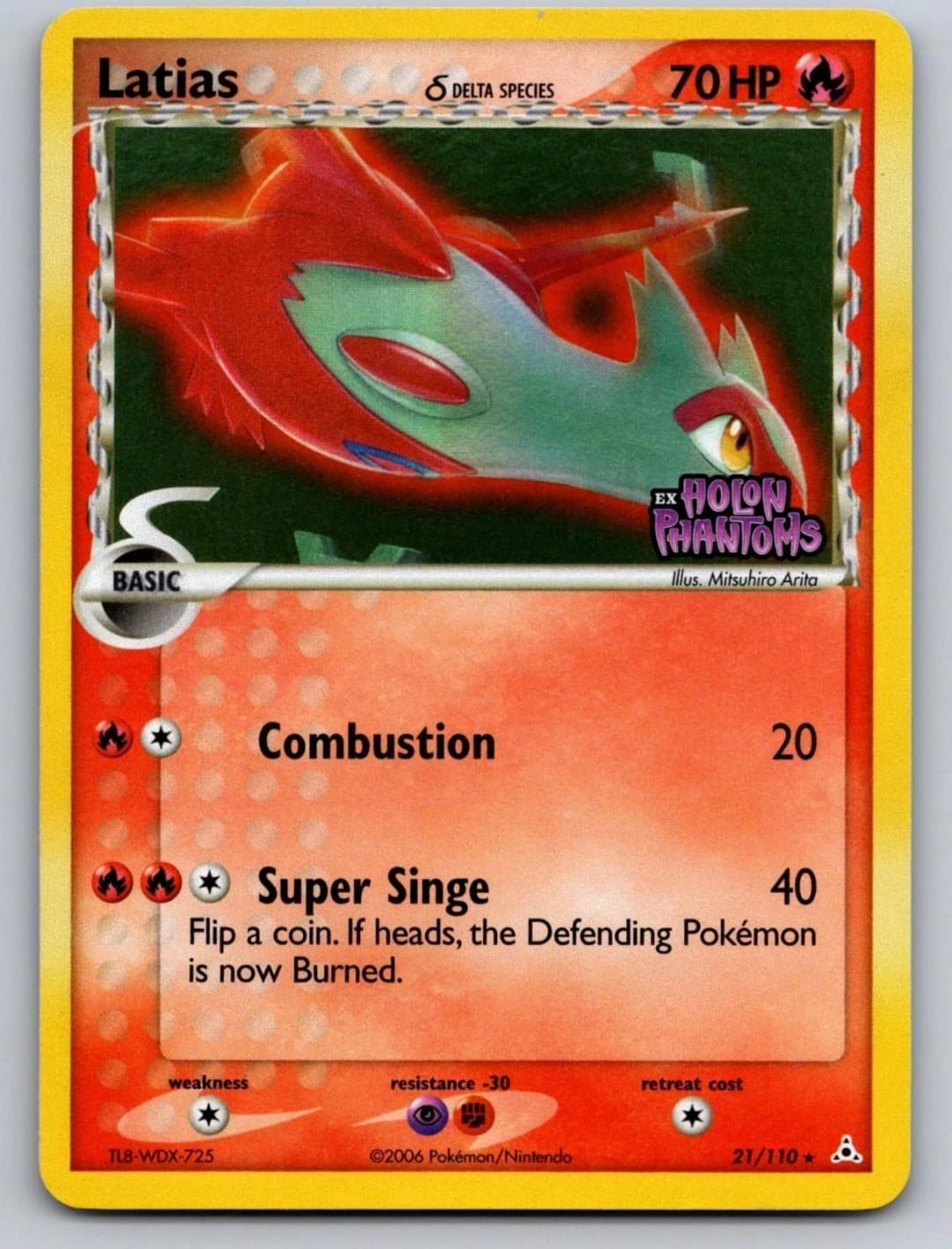 Latias 21/110 Rare Holon Phantoms Pokemon...