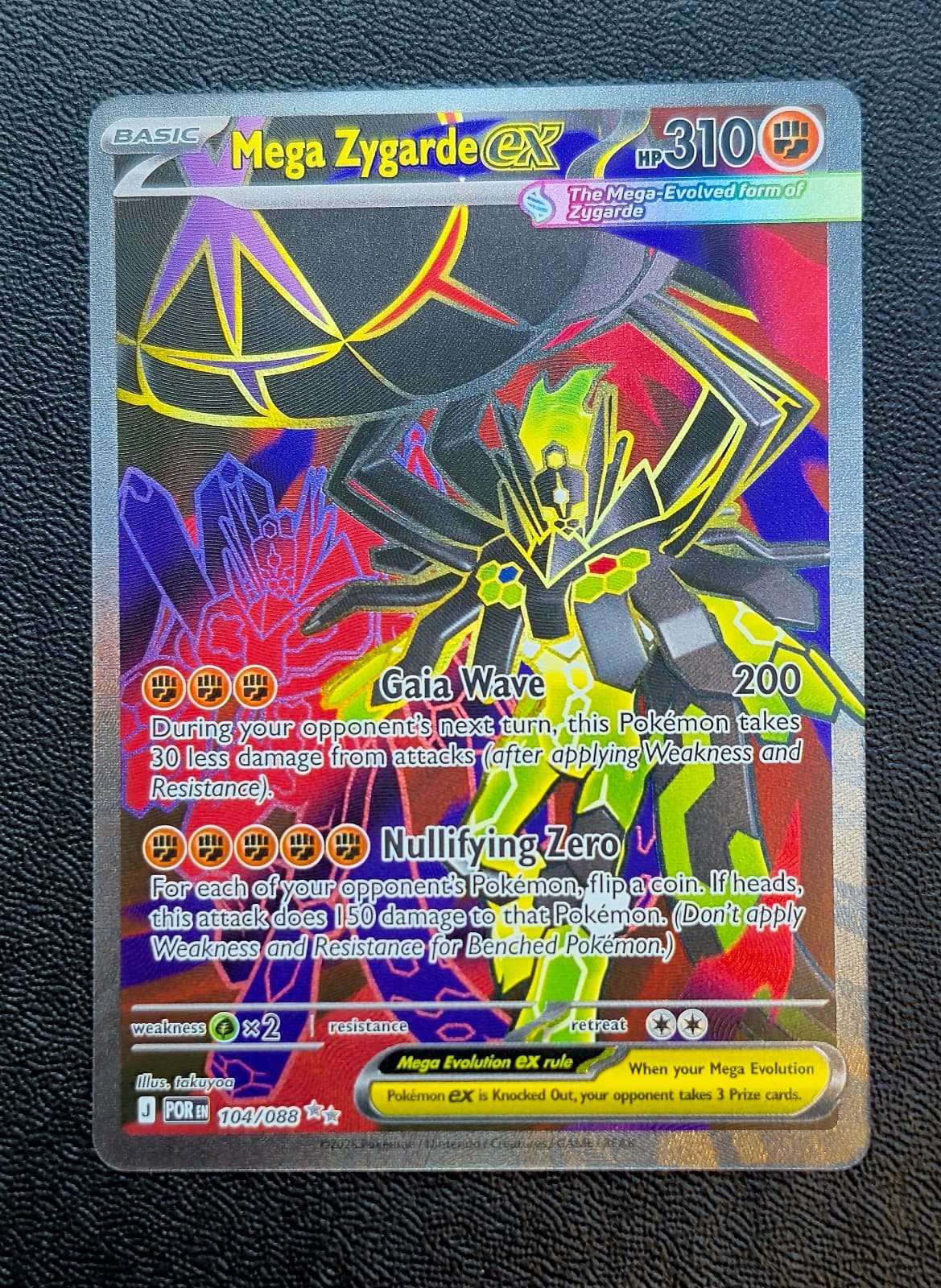 Mega Zygarde ex Perfect Order 104/088 Ultra Rare