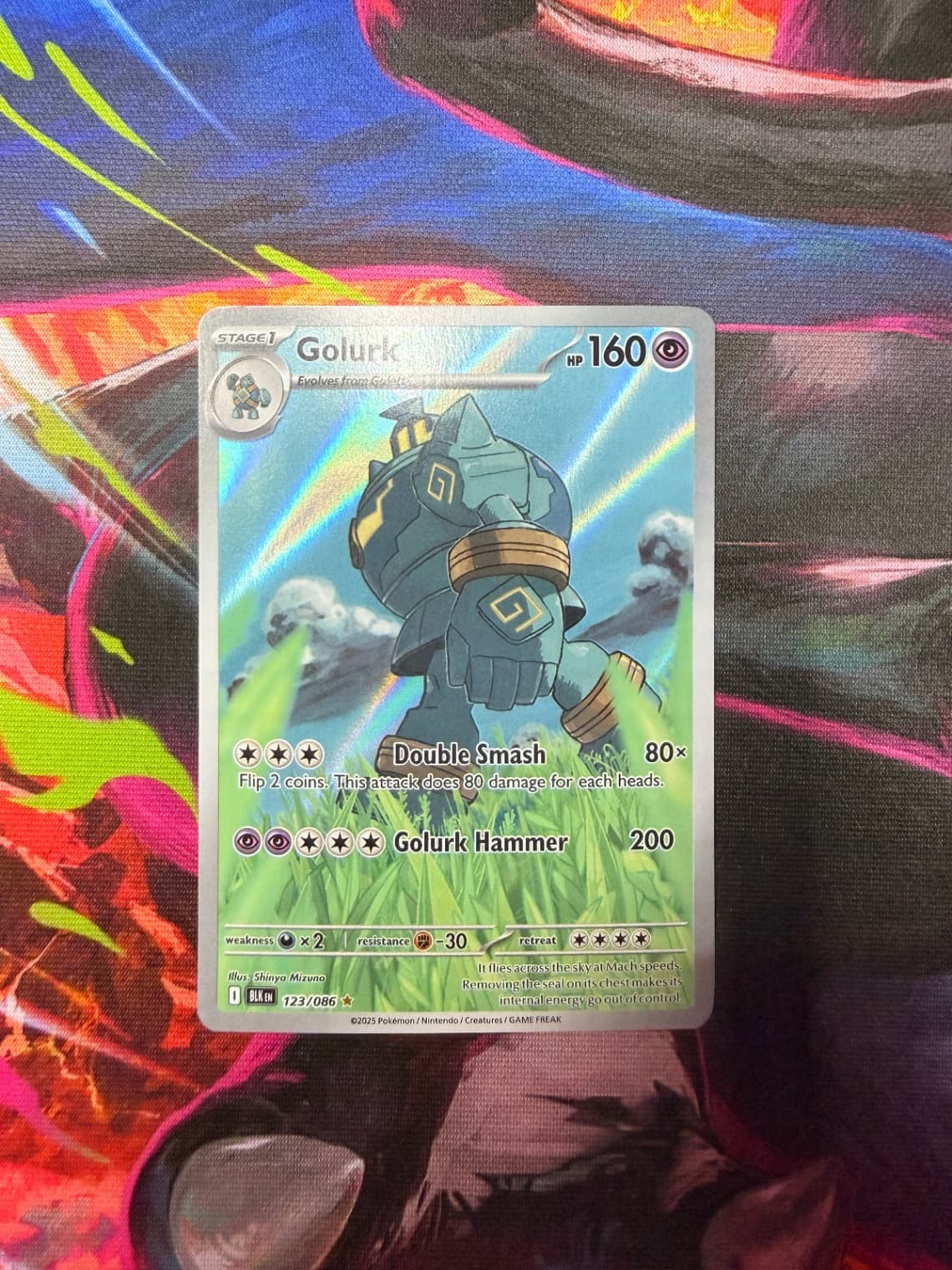2025 Black Bolt Golurk 123/86 Illustration Rare