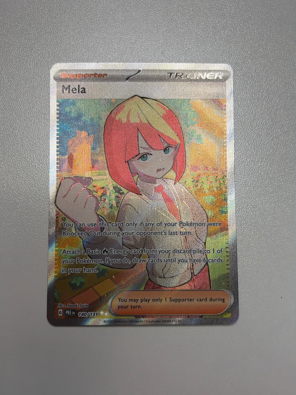 Prismatic Evolutions Mela 140/131 Ultra Rare