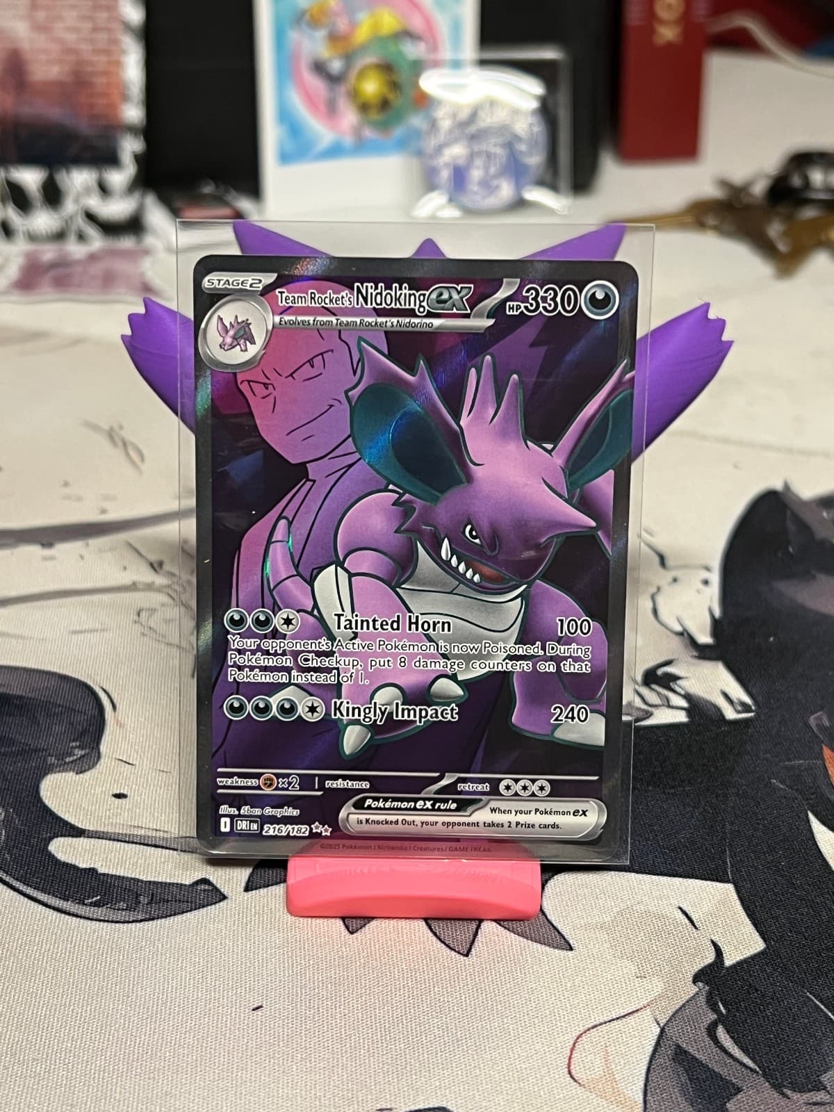 Team Rocket's Nidoking ex - 216/182 - SV10