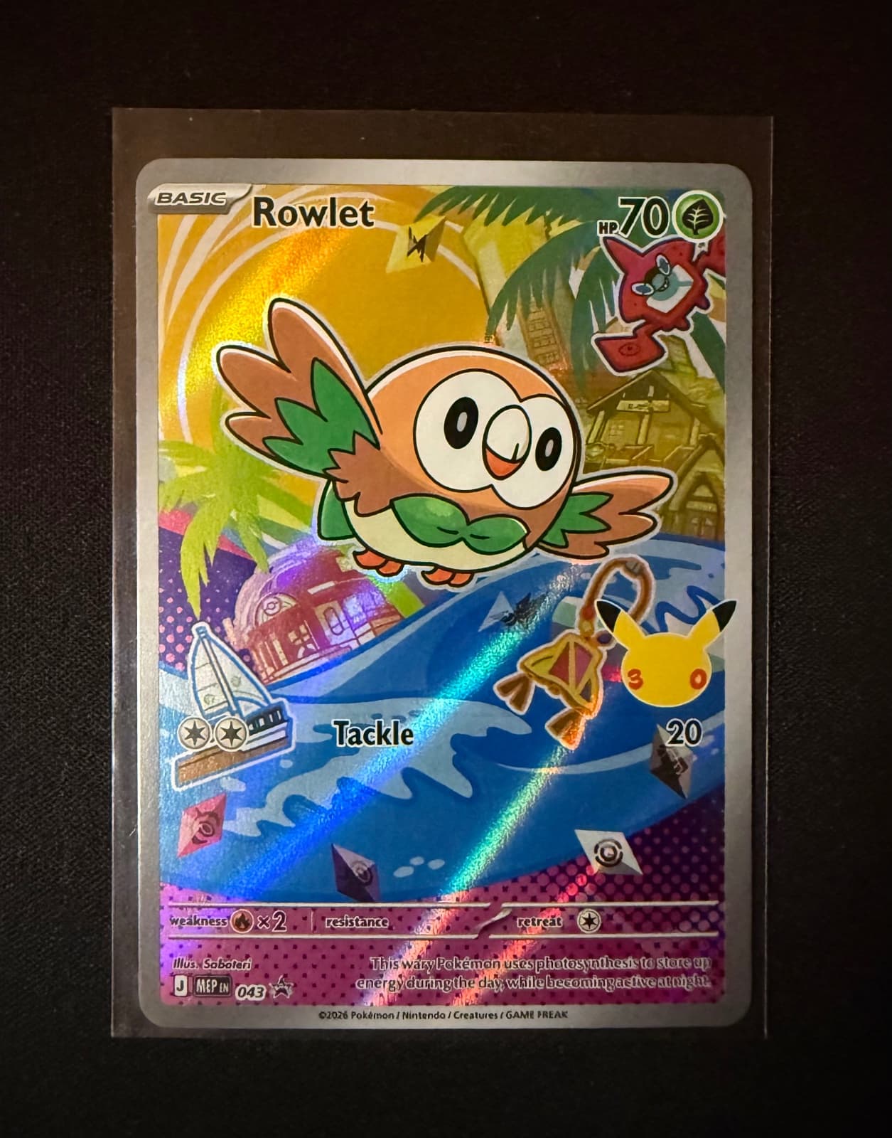 Rowlet MEP043 First Partner's Promo Near Mint...
