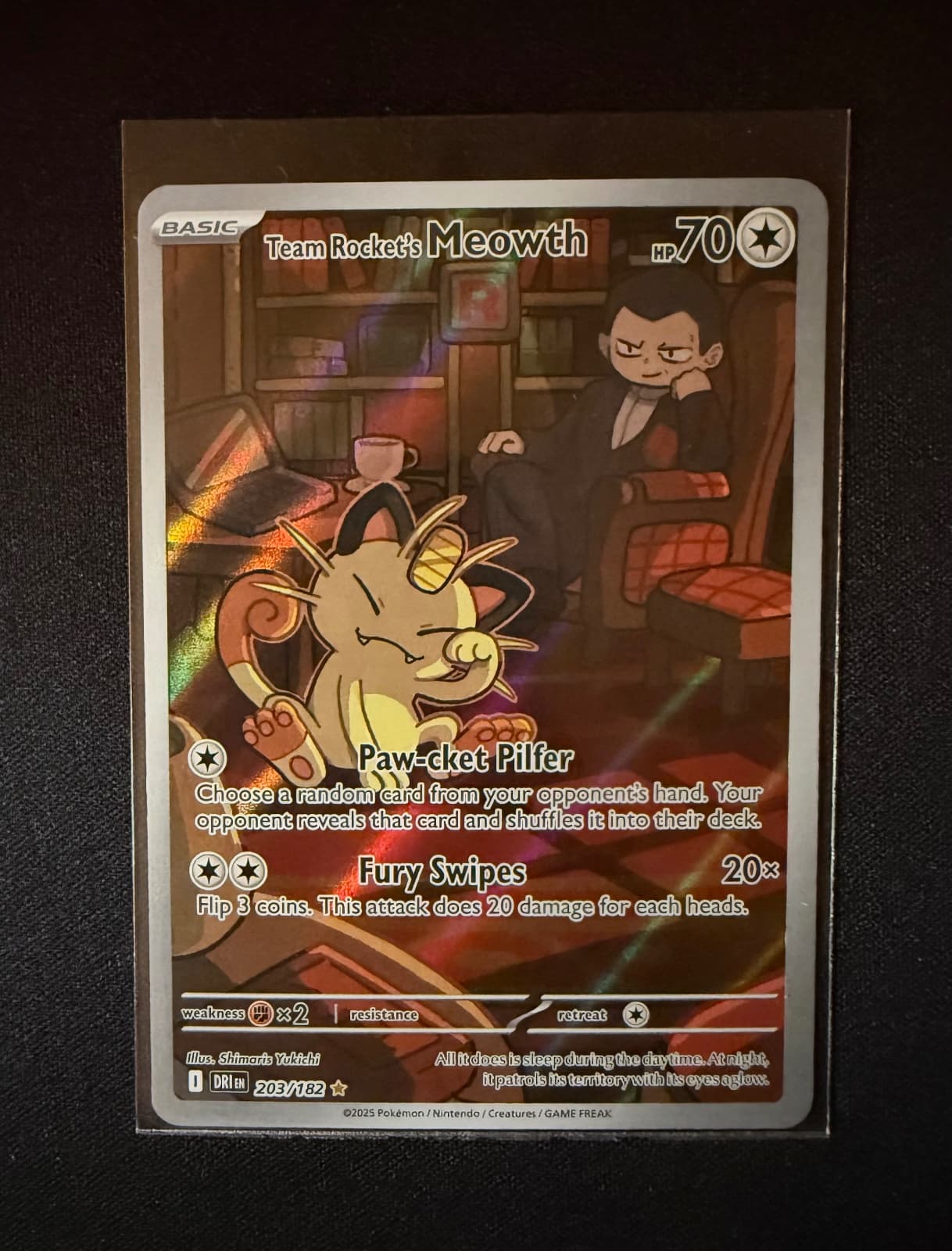 Team Rocket's Meowth 203/182 - Destined...