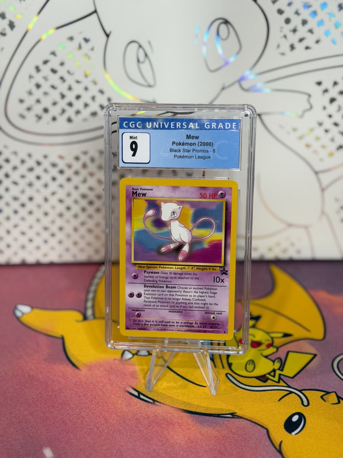 2000 Black Star Promos Mew 8 CGC 9